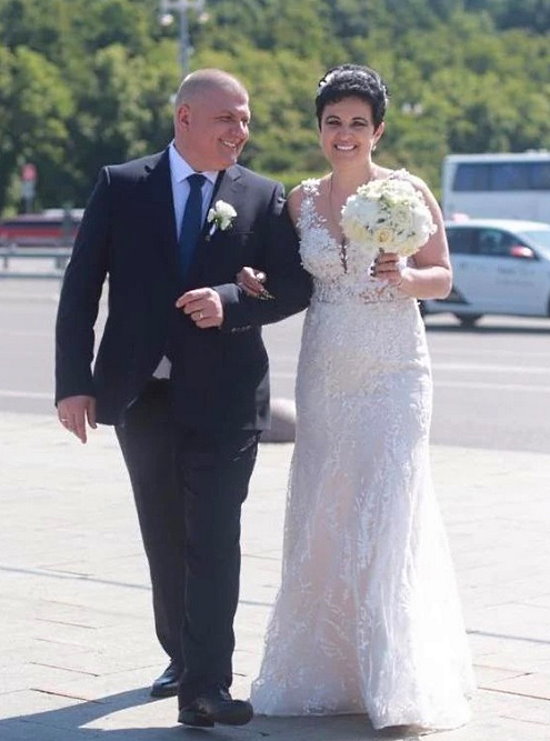 Елена Голунова с мужем